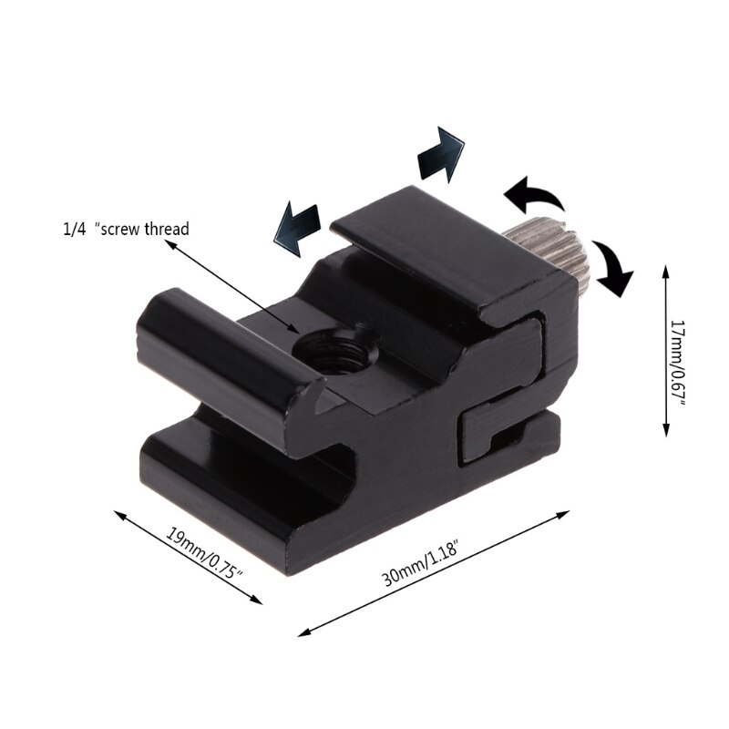 Camera Flashes Accessories Shoe Flash 1/4" standard Bracket Stand Mount Adapter Trigger Holder Camera Accessories-