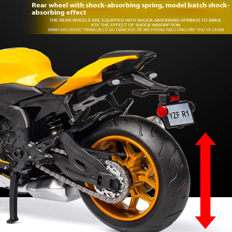 Accessori divertenti per la consolle centrale dell'auto, fantastici ornamenti da scrivania, decorazioni squisite in auto, modelli in lega di motociclette