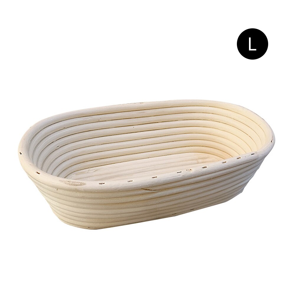 Bread Proofing Basket Natural Oval Rattan Wicker Dough Fermentation Sourdough Banneton Bread Basket Kitchen Baking storage tools: 22X8X14CM