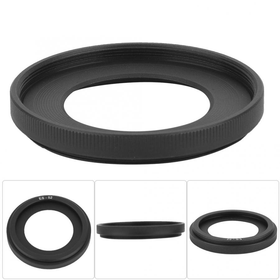 Lens hood ES-52 Aluminium Alloy Mount Lens Hood Replacement for Canon EF-S 24mm f/2.8 STM lens accessories Camera Lens Hood