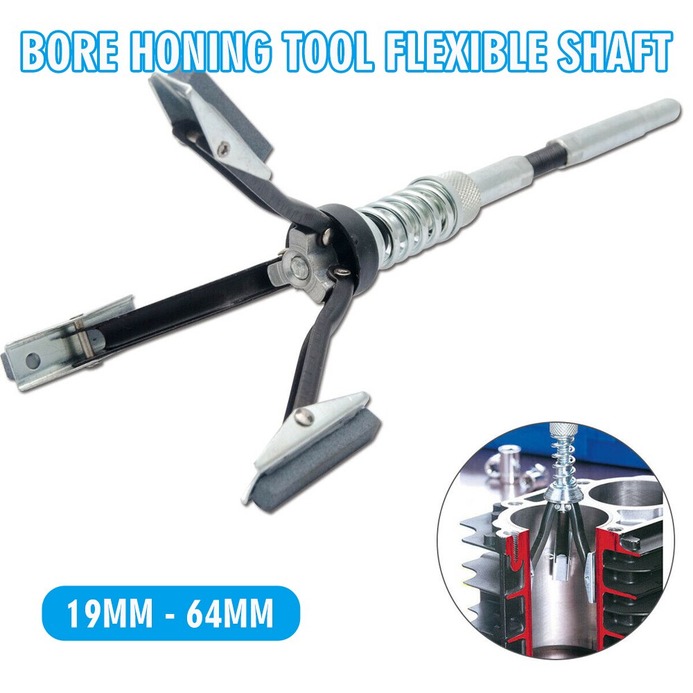 1pc Car Engine Small Brake Cylinder Honing Tool Flexible Shaft Durable 19-64mm Auto Repair And Maintenance Tools
