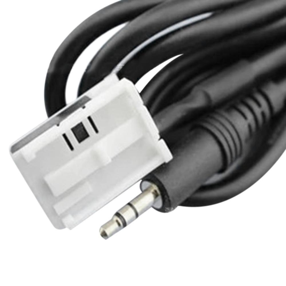 Black 3.5MM Audio AUX IN Cable Line Adapter 12P BAI 1.5m Length.12P BAI audio auxiliary adapter wire