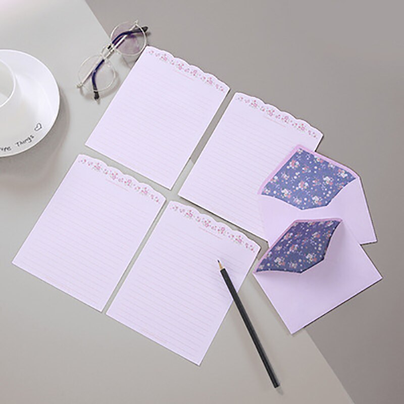 Cute Kawaii Lovely Special Writing Stationery Paper with 12 Envelope - 24 Letter paper