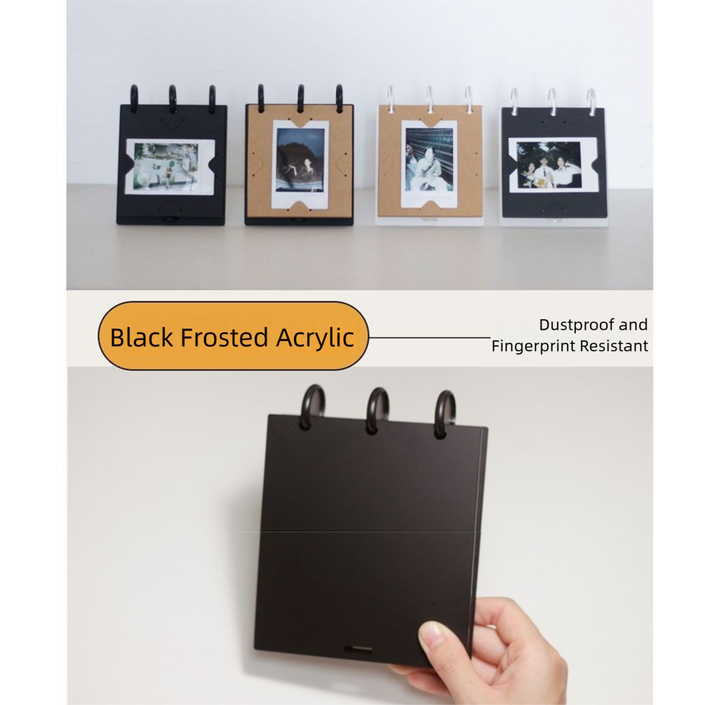 Album Photo à rabat avec affichage horizontal/vertical, autoportant, peut contenir 20 à 40 Photos, cadre Photo de bureau, ornements d'affichage Double face