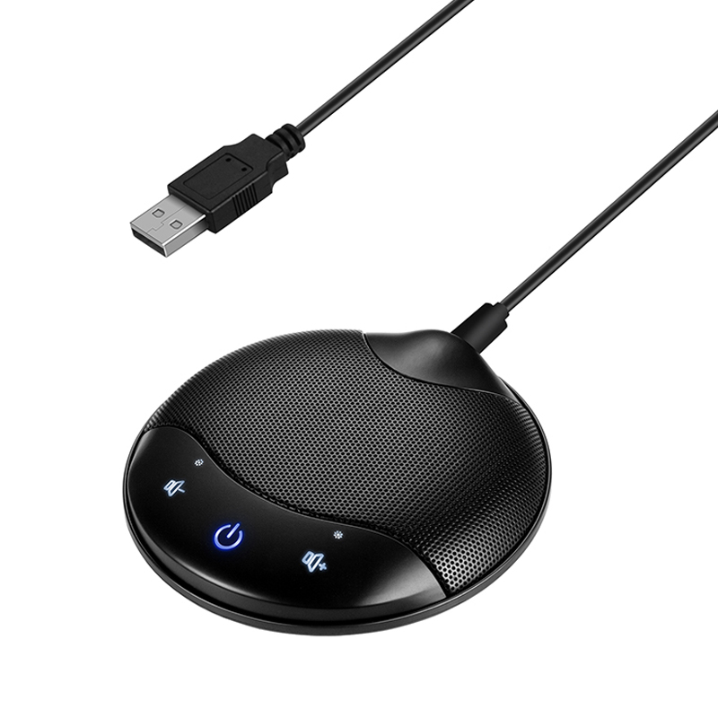 USB 360° Conference Microphone for PC Zoom Meetings, Online Class, Skype, Recording, Gaming,Plug&amp;Play,BM-A7: Default Title