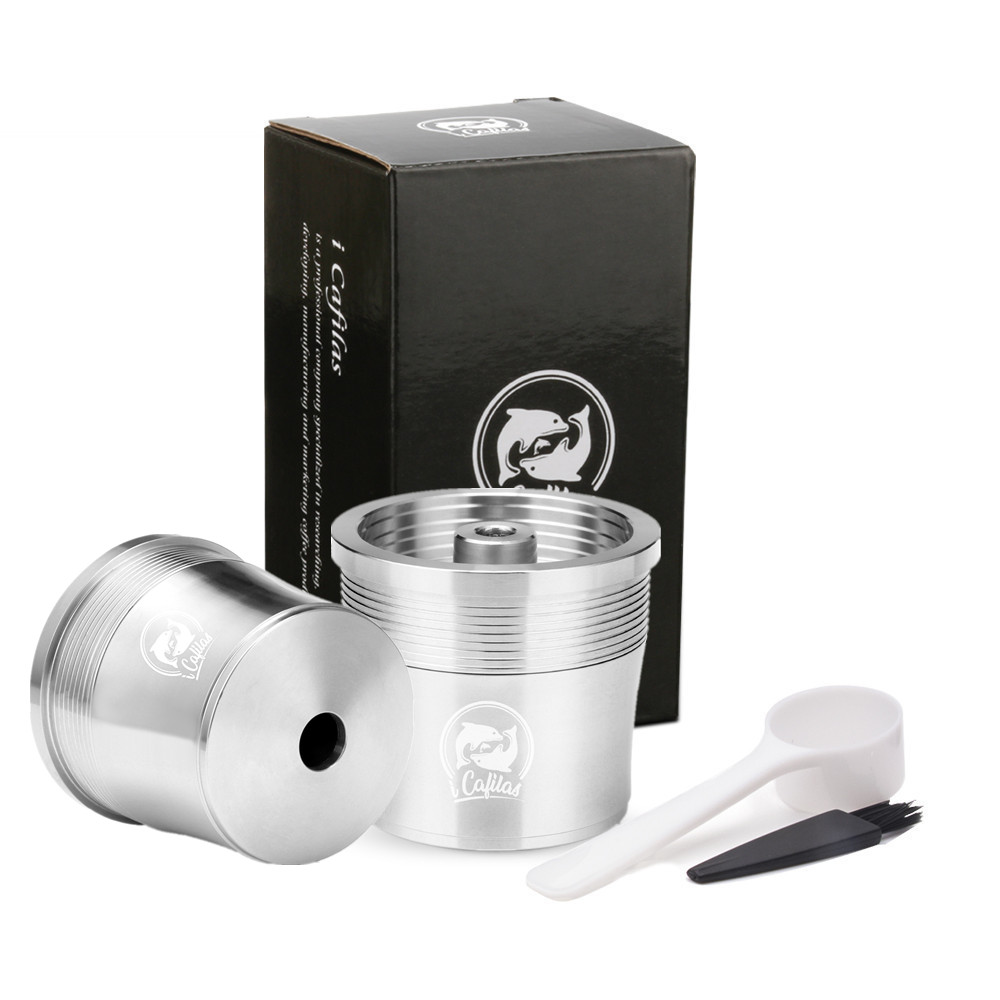 capsula di caffè riutilizzabili in metallo RECAFIMIL con filtro ricaricabile in acciaio inossidabile compatibili con la macchina per caffè Illy: 2C