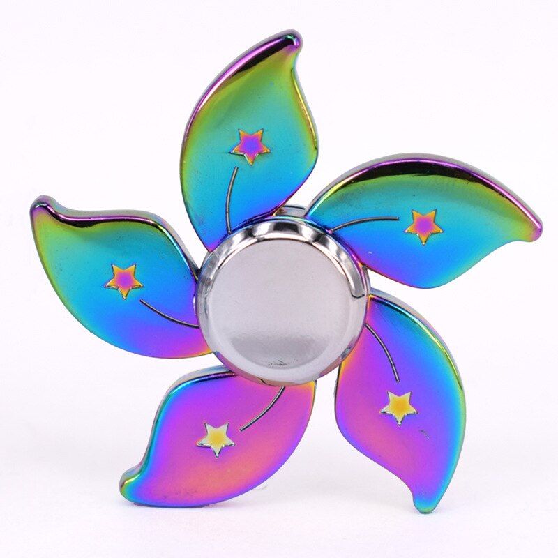 Halloween Rainbow Rainbow Bauhinia Flower Star Fidget Spinner Hand Spinner For Focus Reduce Autism ADHD Stress Toys