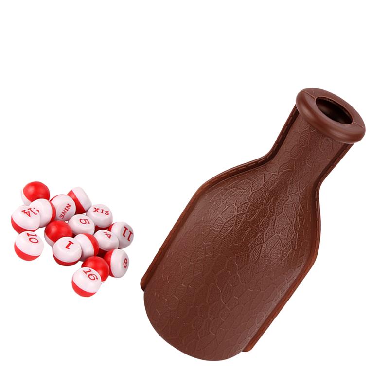 1 PC Shaker Flasche einstellen Schwimmbad Snooker Billard Würfel Flasche Würfel Schütteln Flasche mit Nummeriert übereinstimmen Bälle für Einkaufen Kneipe Verein Bar