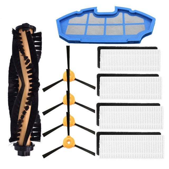 Main Roller Side Brush Hepa Air Filter Mop Cloth for Eufy RoboVac 11 11C Robot Vacuum Cleaner: Set 3