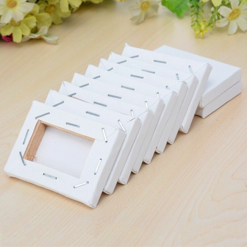 10Piece White Blank Square Artist Canvas For Canvas Oil Painting