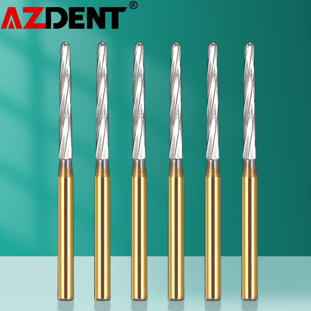 AZDENT Round Tungsten Carbide Bur FG High Speed Handpiece - 1.6mm Diameter, 19mm Length