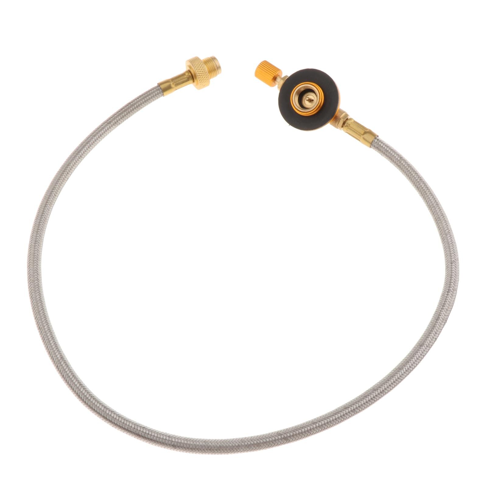 Camping Gas Stove Tank Propane Refill Adapter Burner Connecter BBQ Cylinder Hose