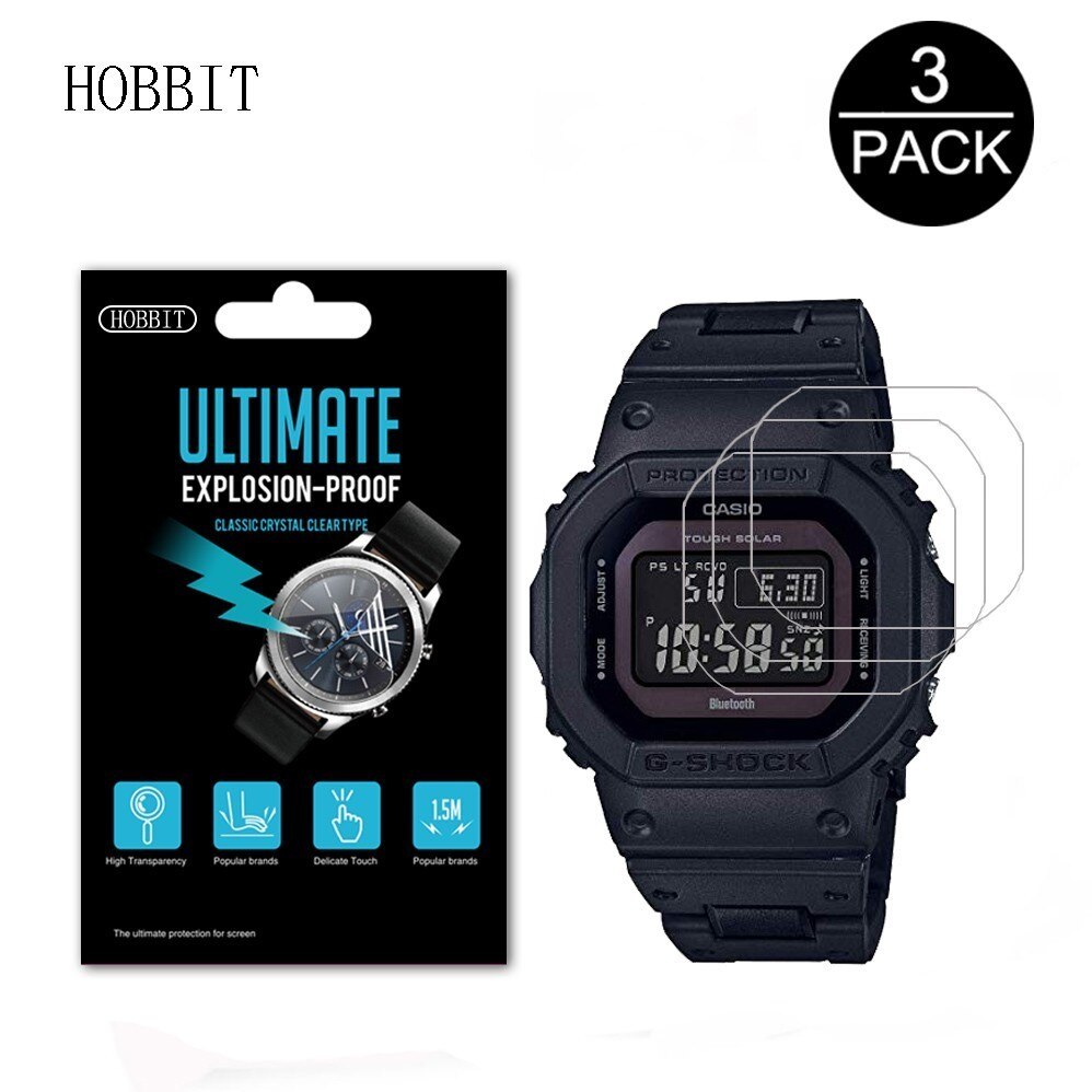 3Pack 5H Nano Explosieveilige Screen Protector Voor Casio G-Shock Tough Slor GWB5600 5600BC Horloge screen Guard Film Voor Casio