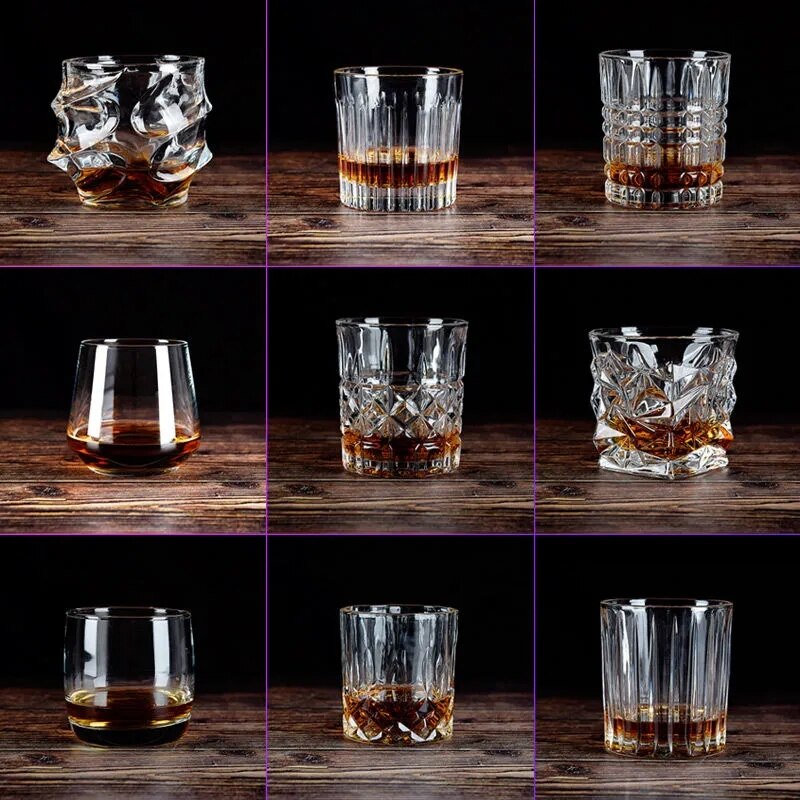 Verre à whisky carré en cristal, pour la maison, Bar, bière, eau et fête, hôtel, verres de mariage, , verres à boisson