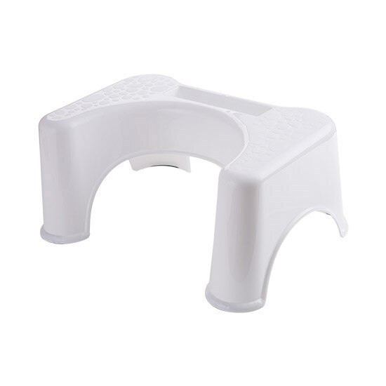 Home Folding Squatting Stool Bathroom Squat Toilet Stool Compact Squatty Potty Stool Portable Step Seat for Home Bathroom Toilet: White