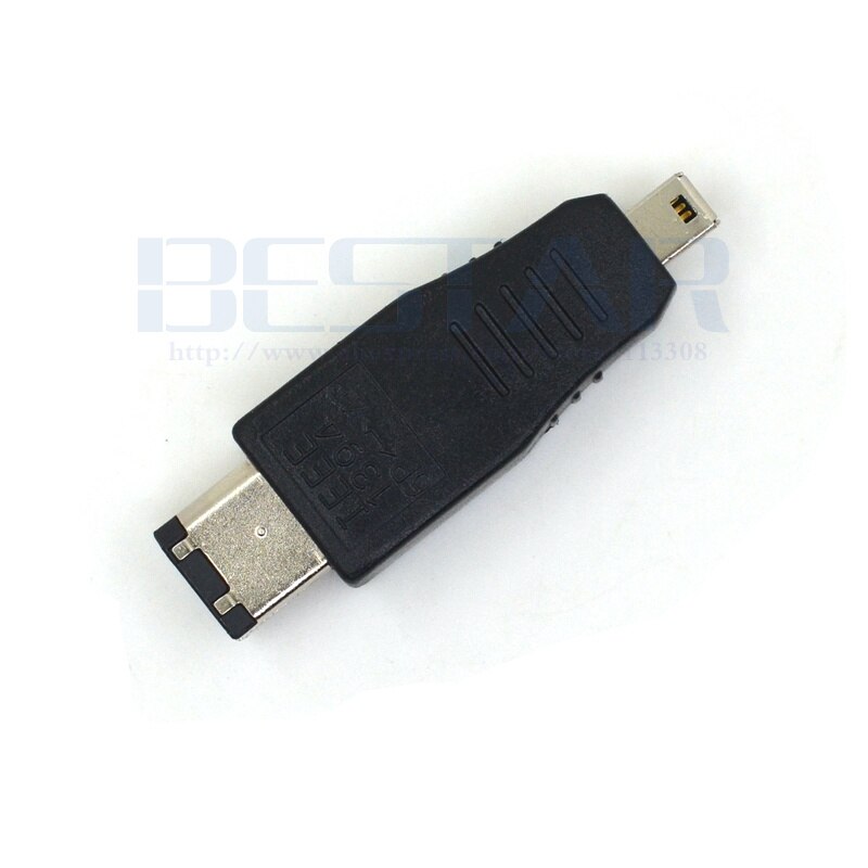 IEEE 1394 adapter IEEE1394 6Pin to 4Pin Firewire Connector Adapter IEEE-1394a Male to Male 6-Pin to 4-Pin