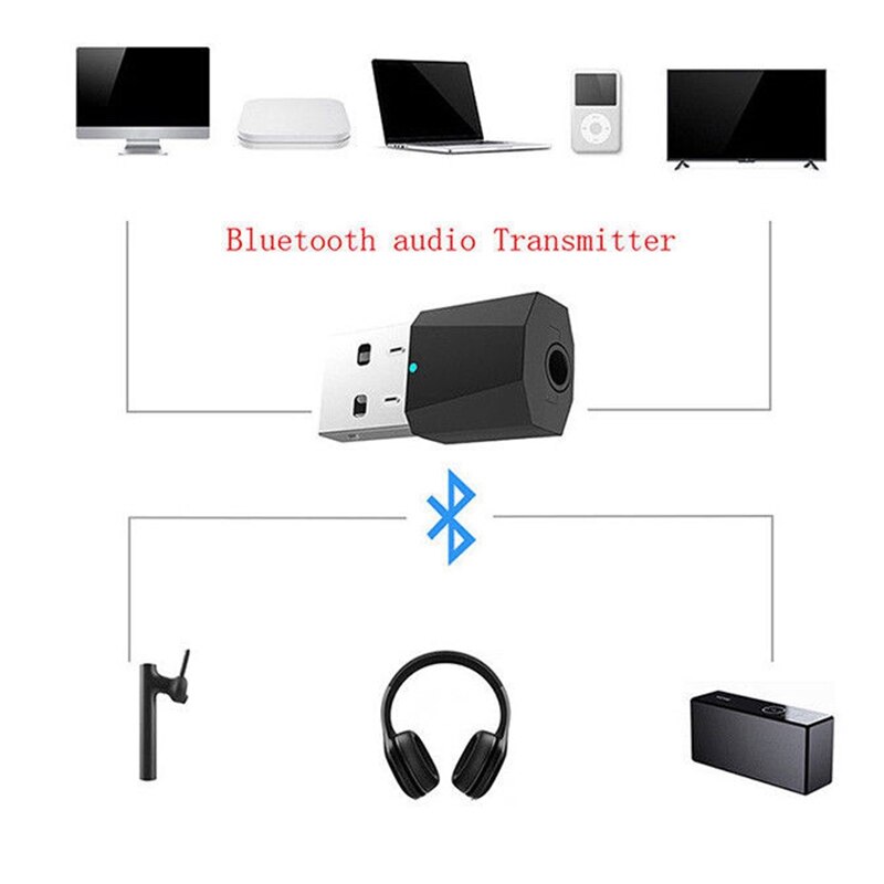 1 st usb bluetooth o-sändare & 1 set trådlös mikrofon med fm-sändare