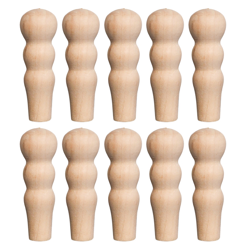 Frühpädagogisches spielzeug aus holz, weiße, leere lehrmittel, hölzerner pilzkopf, kindergarten, holzembryo, diy-holzpuppen: Grau