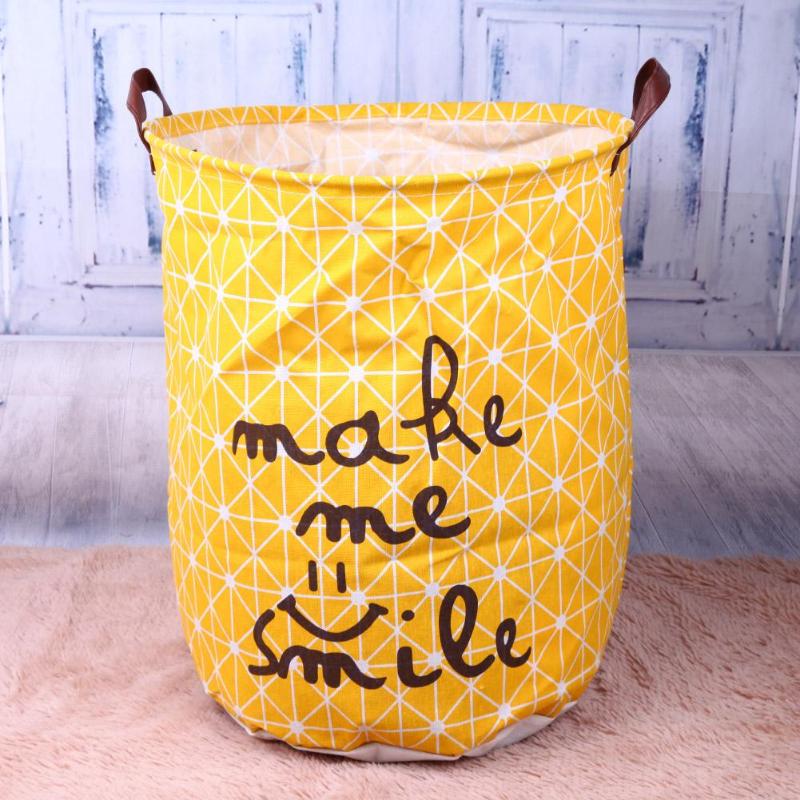 Folding Laundry Storage Basket for Toys Geometry Storage Barrel Standing Clothing Storage Bucket Laundry Organizer Holder Pouch