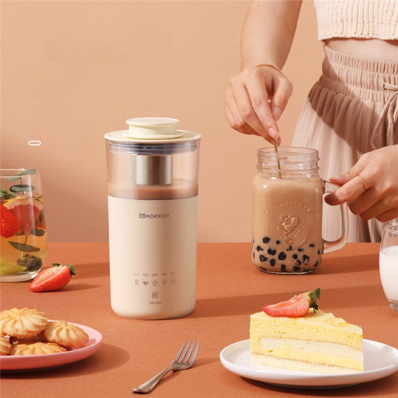 Portable Electric Coffee Maker Multifunctional Milk Tea Machine Automatic Milk frother Home and kitchen Blender Tea maker 220V