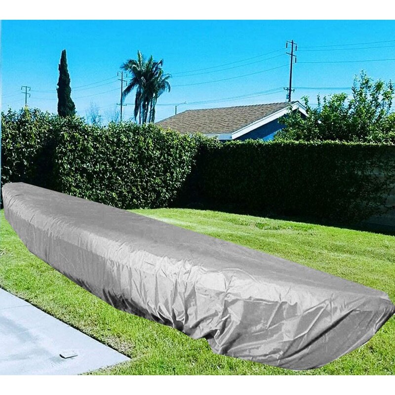 -Kayak Kano Opslag Cover Stofdicht Cockpit Cover Waterdicht Uv-bestendig Stof Boot Cover Voor 13.5-15Ft G Boten