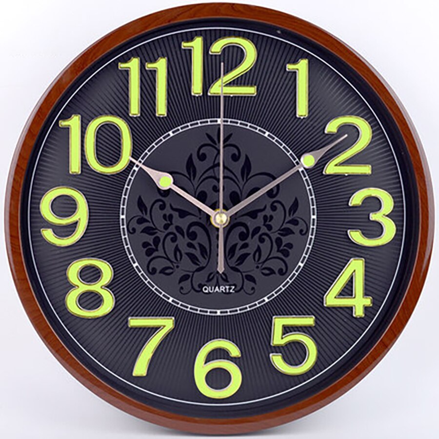 Mute vægur moderne stort natlys ur quartz dekorative digitale wanduhr vægmaleri vægure