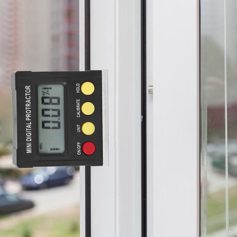 360 Graden Mini Digitale Gradenboog Elektronische Inclinometer Level Box Magnetische Base LCD Display Gradenboog Meetinstrumenten