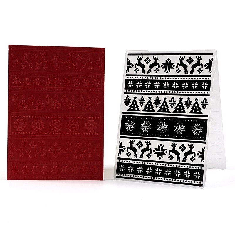 Halloween Christmas Embossing Folders Plastic Embossing Folder DIY Craft Template Paper Cards Making Tool Embossing Folders: 56054