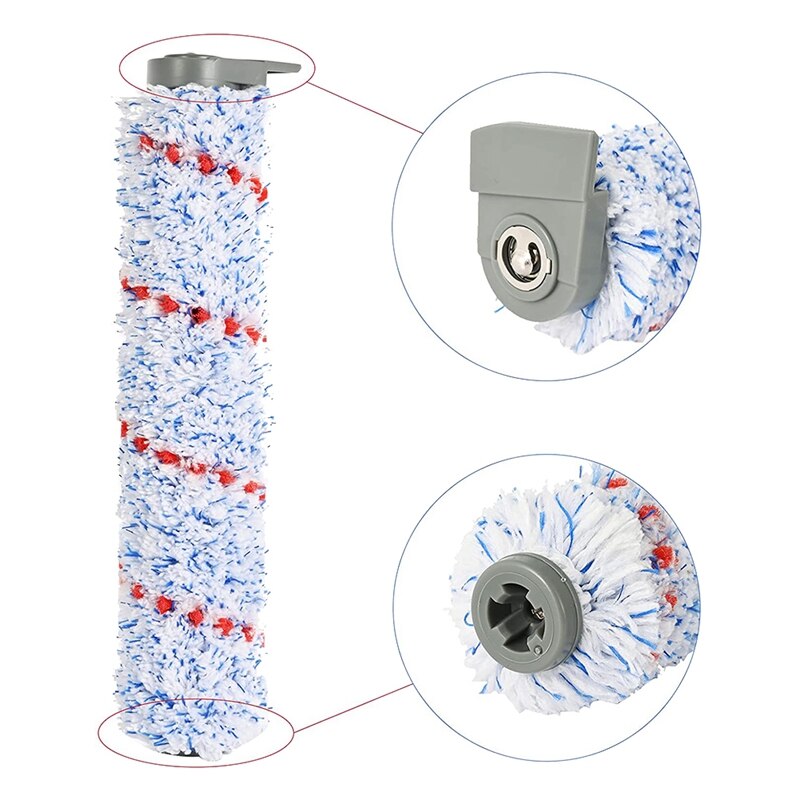 Rouleau de remplacement pour aspirateur sans fil Tineco IFloor, 2 paquets de brosse à rouleau, 4 mousses pré-filtrantes