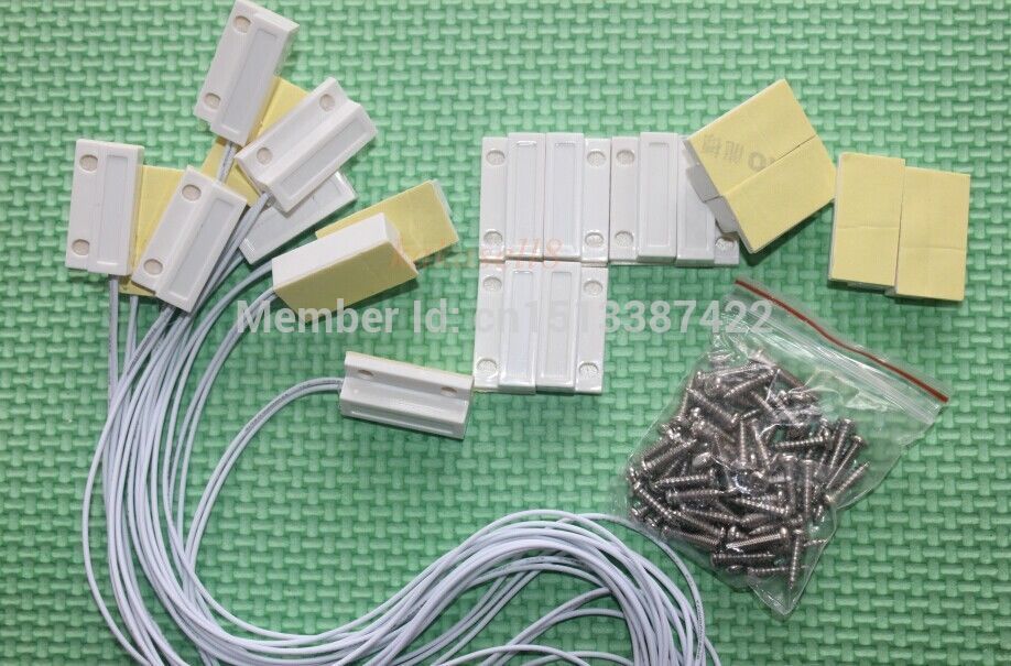 20 Paar MC-38 Wired Deur Raam Magnetische Sensor Switch Alarmsysteem