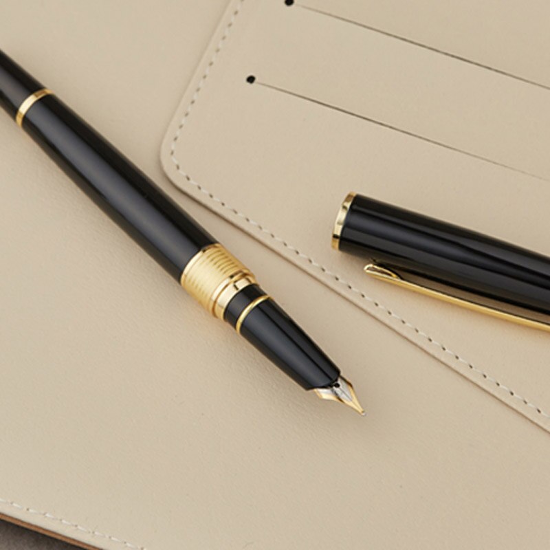 BLACK Metal golden piece Restoring ancient ways Trim M Fountain Pen