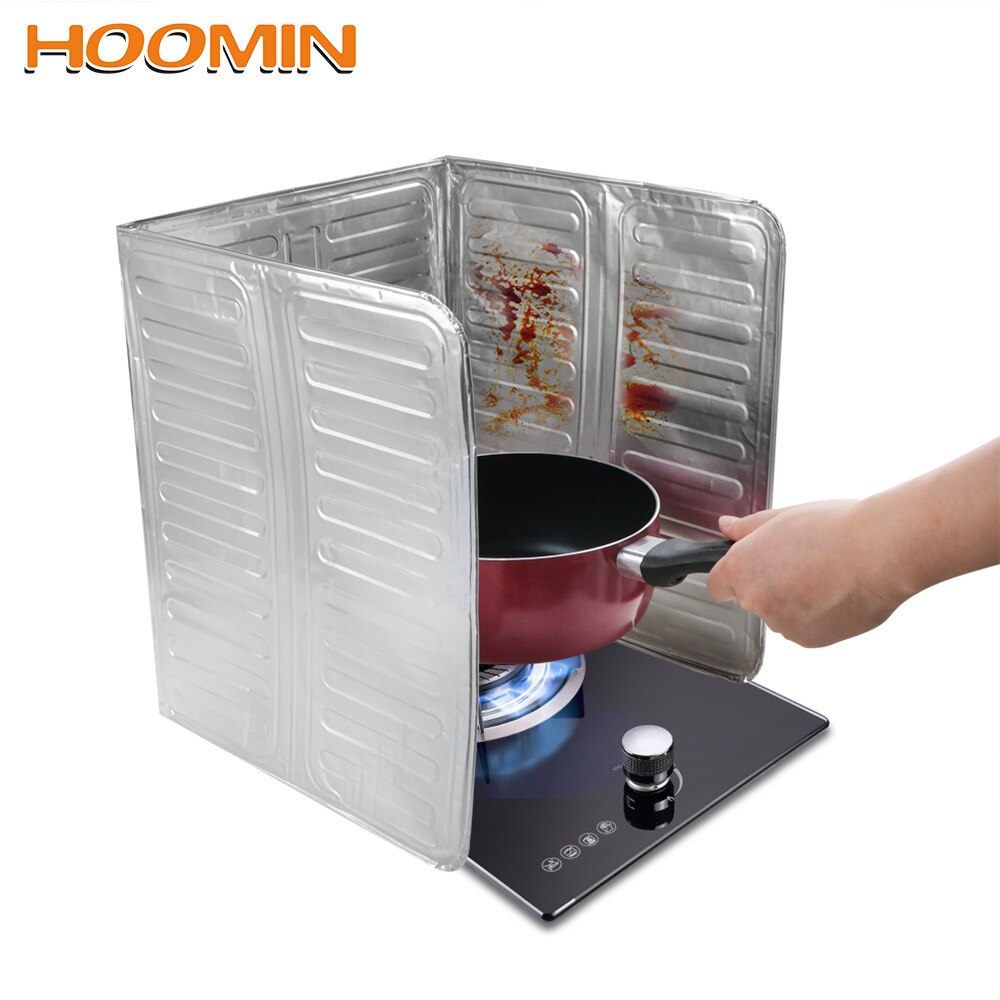 Hoomin oljestänkskärmar oljeborttagning rostplåt isolera gasspis stänksäker baffel aluminiumfolie plåt köksprylar