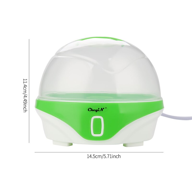 CkeyiN Hervidor de huevos eléctrico multifuncional para hasta 6 huevos Vaporizador de cocina con apagado automático Cocina segura de 220V