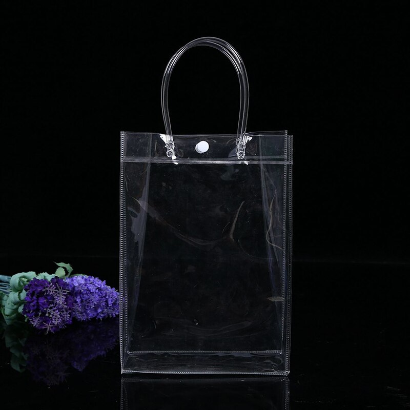 ETya Transparent femmes sac à main PVC voyage stockage sacs à provisions grande capacité clair sac de plage sacs à main cosmétiques fourre-tout