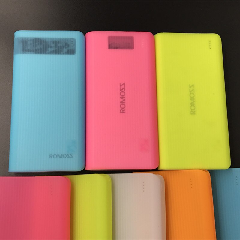 Portable Non-toxic Silicone Soft Protection Case for ROMOSS 20000mAh ROMOSS 10400mAh Power DurableBank