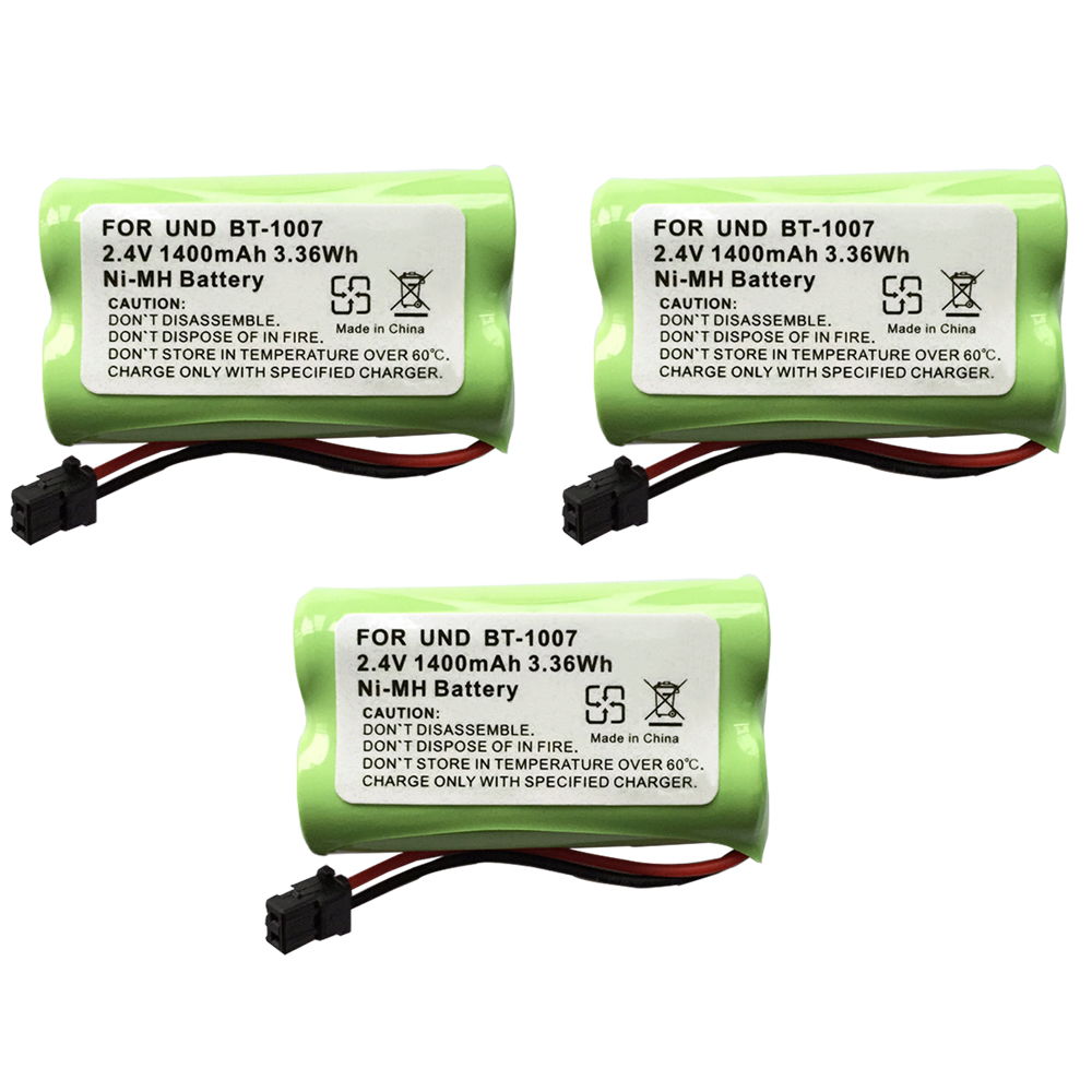 Battery for BT-1007 BT-105 Replacement Pack BT1015 BT904 DCX150 EXP370 B730 CPH479B 2.4V 1400mAh NiMH Cordless Phone battery: WHITE