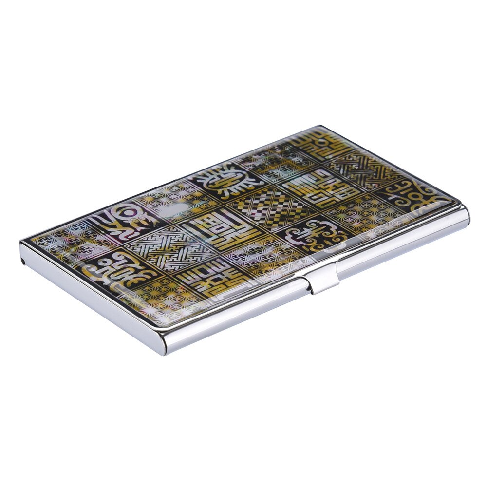 Hat Originality Print Card Cover Stainless Steel Glue Card Holder Metal Cover Credit Business Card porte carte