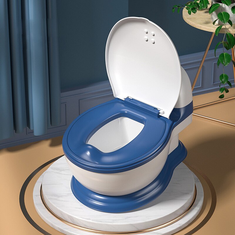 mini baby kids potty chair small children size toilet training: Blue