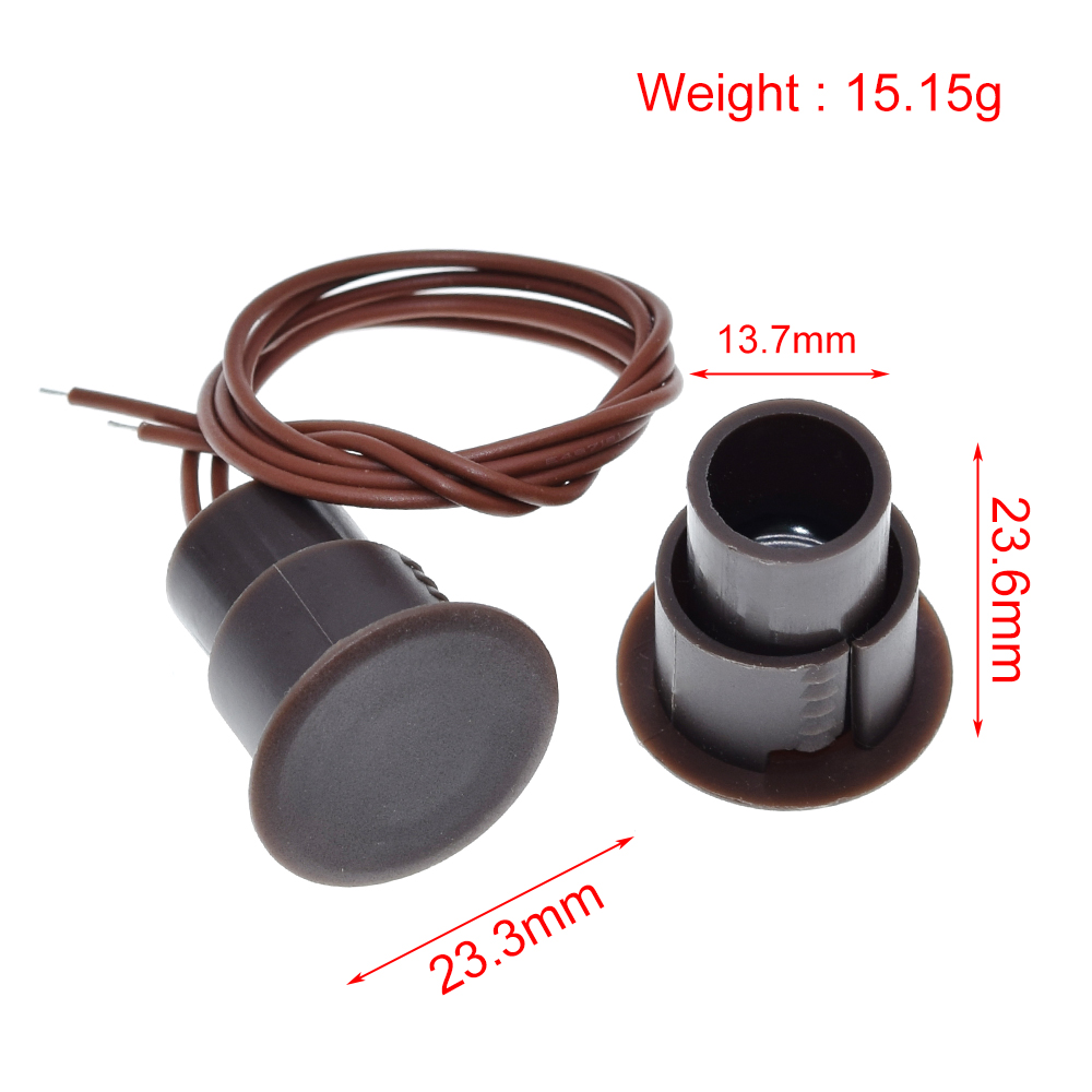 TZT-interruptor magnético de puerta con cable, Detector de alarma magnético para puerta de hierro, sistema de alarma de seguridad para el hogar, NC para Arduino, RC-36