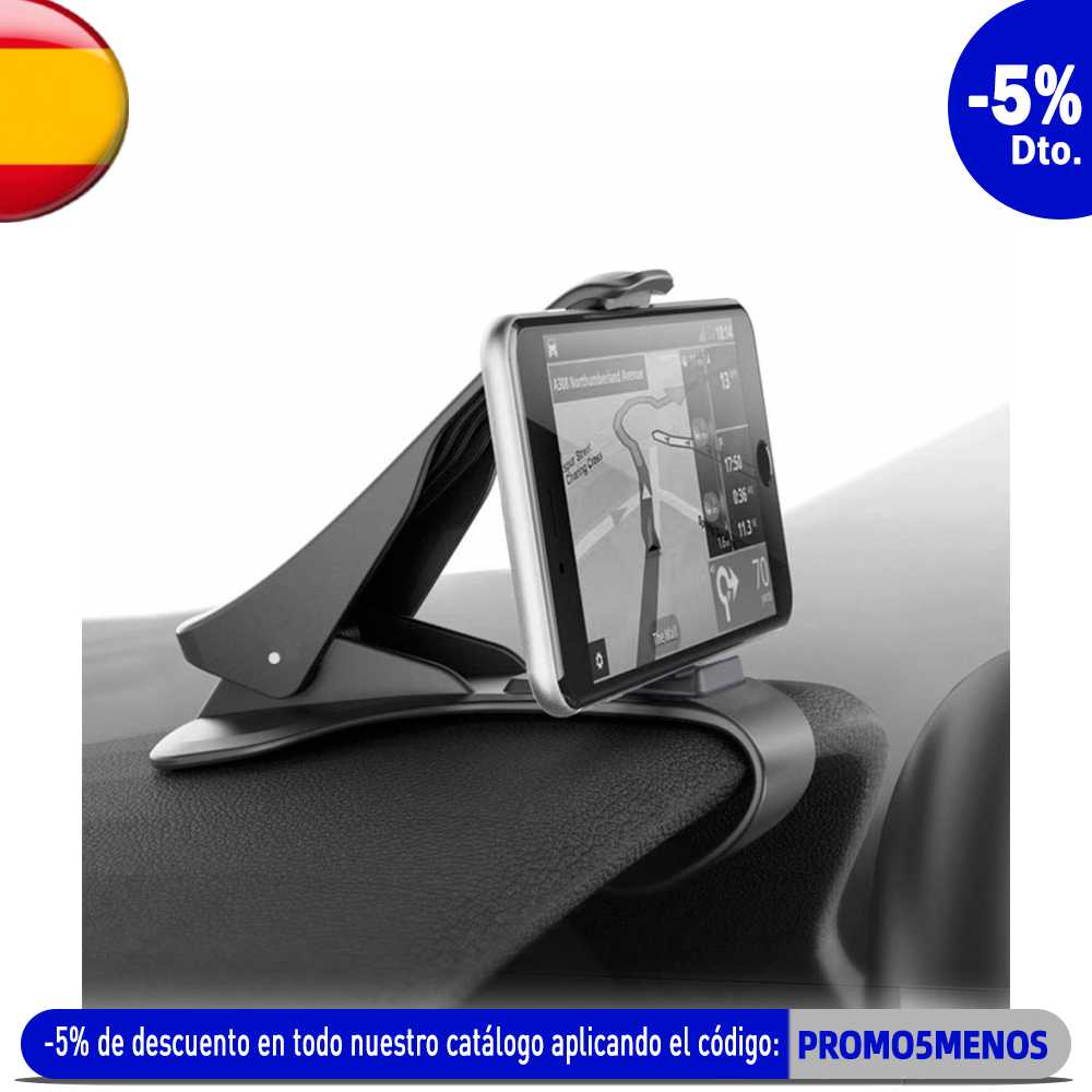 OcioDual Klemme Wagen Armaturenbrett Halfter für Universal- Auto Halterung Clip Schwarz HUD Anti-Unterhose 9 cm iPhone X/ 8/6/Plus +