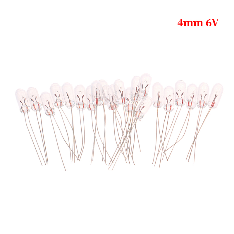 20 teile/los Miniatur 3/4mm 6V 12V Lampe Glühbirne Edison Glühlampen Filament Reis Miniatur Lampe: Blau