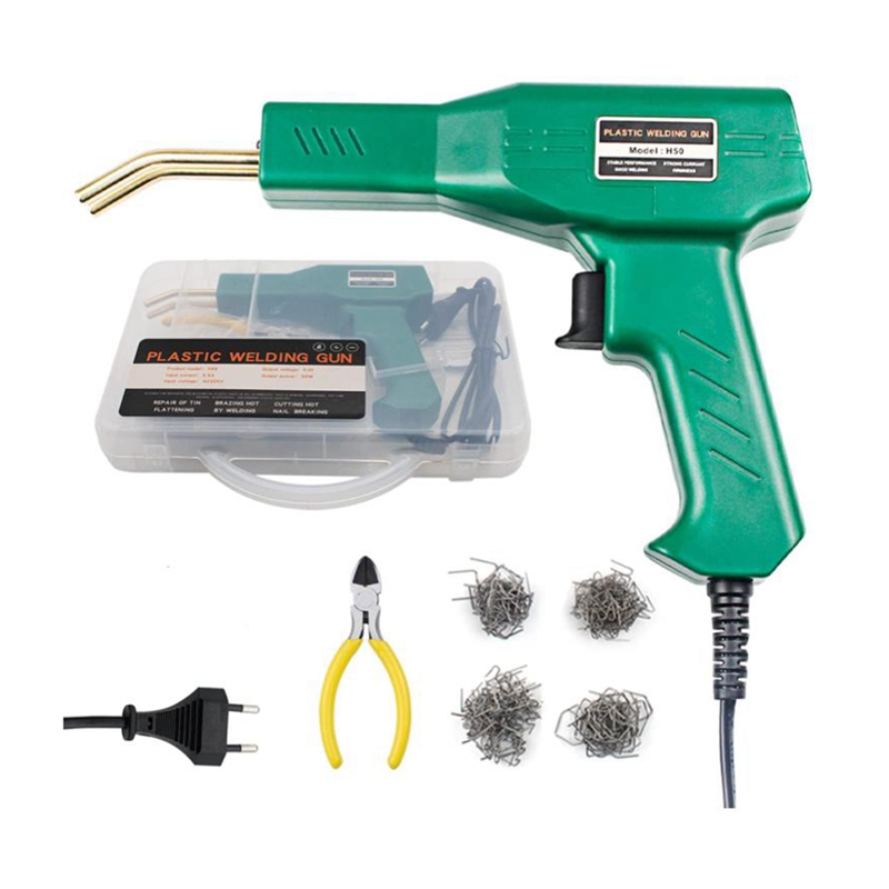 Stapler Plastic Welding Machine,Car Bumper Repair Kit Crack Repair Repair Melt Welding Hand Car Tool Kit EU Plug: Default Title