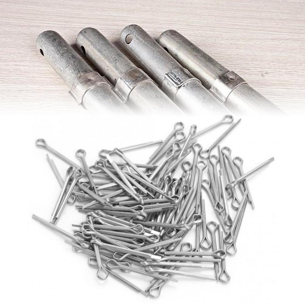 150Pcs Stainless Steel Sliver Split Cotter Pins R-shaped Fixings Assorted Sizes Link Split Cotter Pins with Box for Car Garage