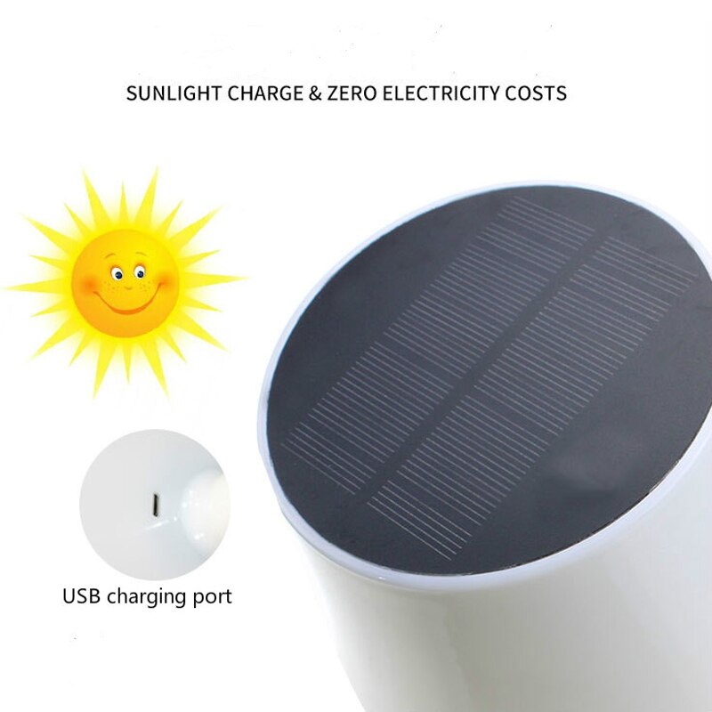 Outdoor Solar Bureaulamp Solar Tuin Licht Usb Oplaadbare Dimbare Bureaulamp Led Tafellamp Leeslamp Met Afstandsbediening