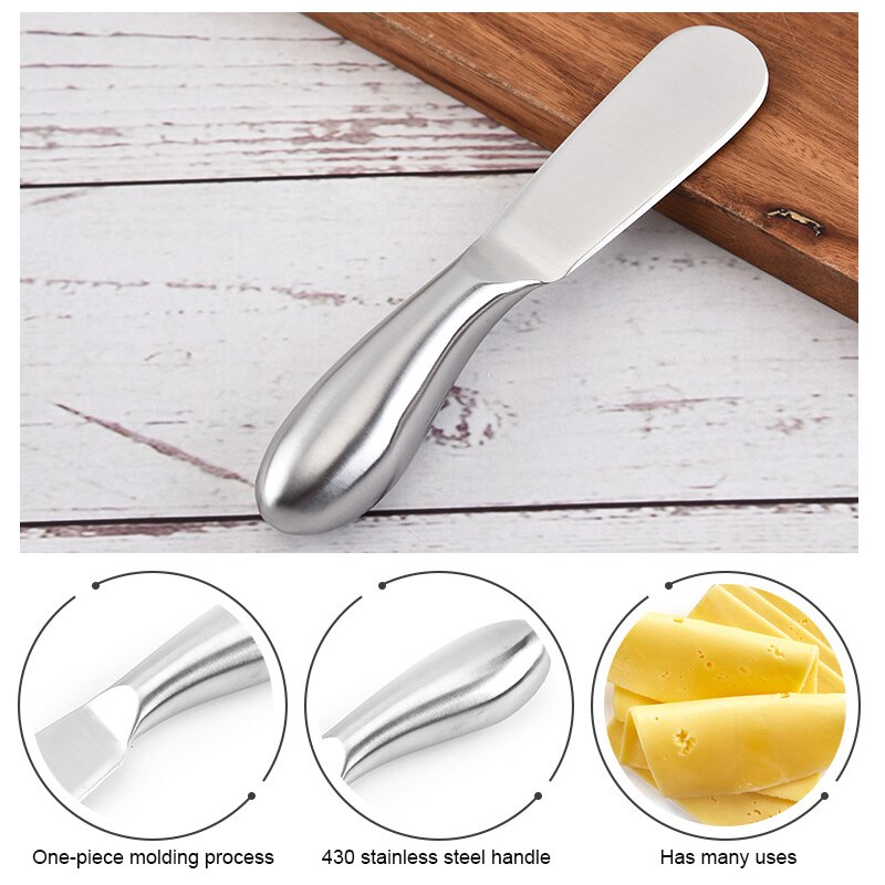 Cake Slicer Knife Blade Spreader Butter Cheese Slicer Knife Stainless Steel Spatula Kitchen Cake Tool