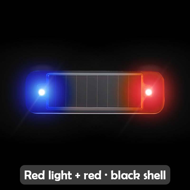 Mini led-autolampje op zonne-energie, waarschuwingslampje voor 's nachts, gesimuleerd alarm, draadloos antidiefstalwaarschuwingslampje, knipperend nep-alarmlampje: Groente