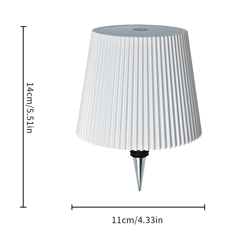 Wireless Touch Table Lamp LED Wine Bottle Light Rechargeable Stepless Dimming Night Lamp for Parties Bars Restaurant Decor: Beige