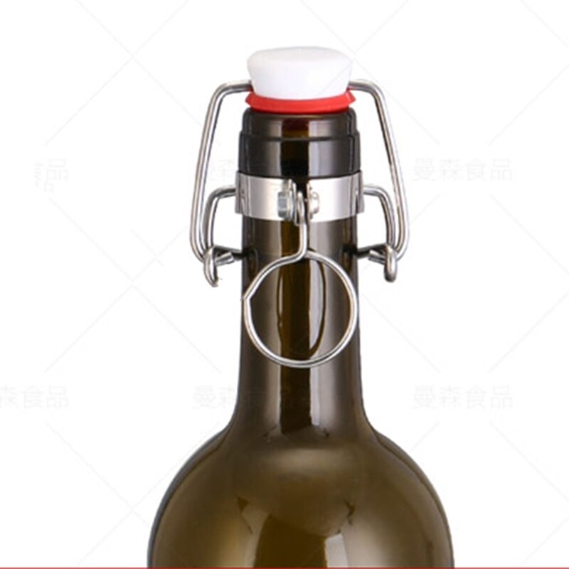 Swing Top Brewing Bottle with Stopper for Beverages, Oil, Vinegar, Kombucha, Beer, Water, Kefir – Airtight Lid & Leak Proof Cap