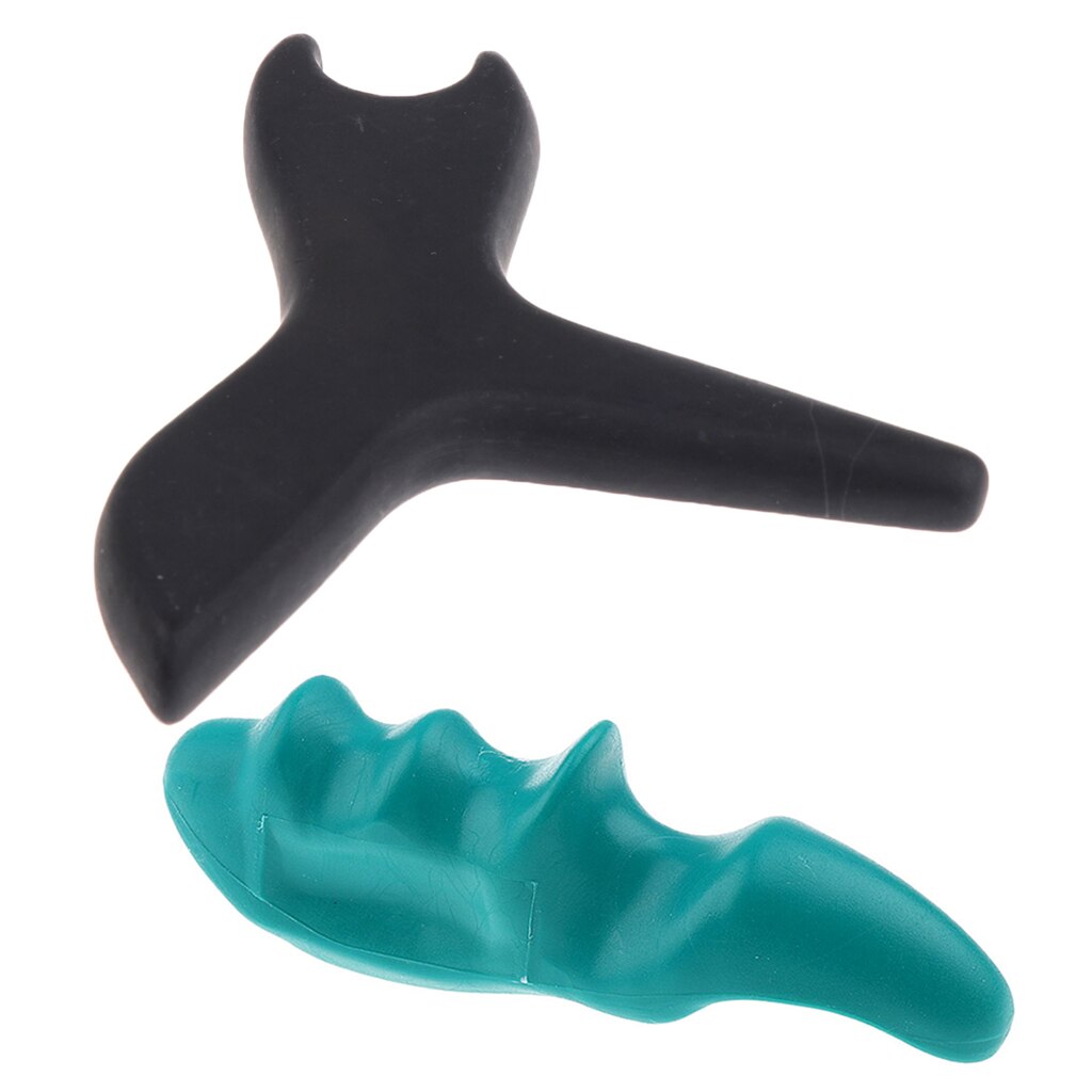2pcs Massage Device Manual Thumb Massage Physiotherapy Tools Full Body Deep Tissue Trigger Portable Multifunctional Massage: Black Blue
