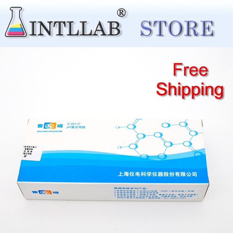 INTLLAB PH Probe Sensor E-201-C for PH Meter PH Controller Aquarium Lab